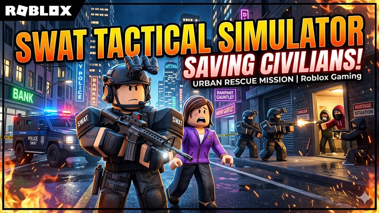 Tactical : SWAT Simulator Roblox || Saving Civilians || Rescue Mission 
