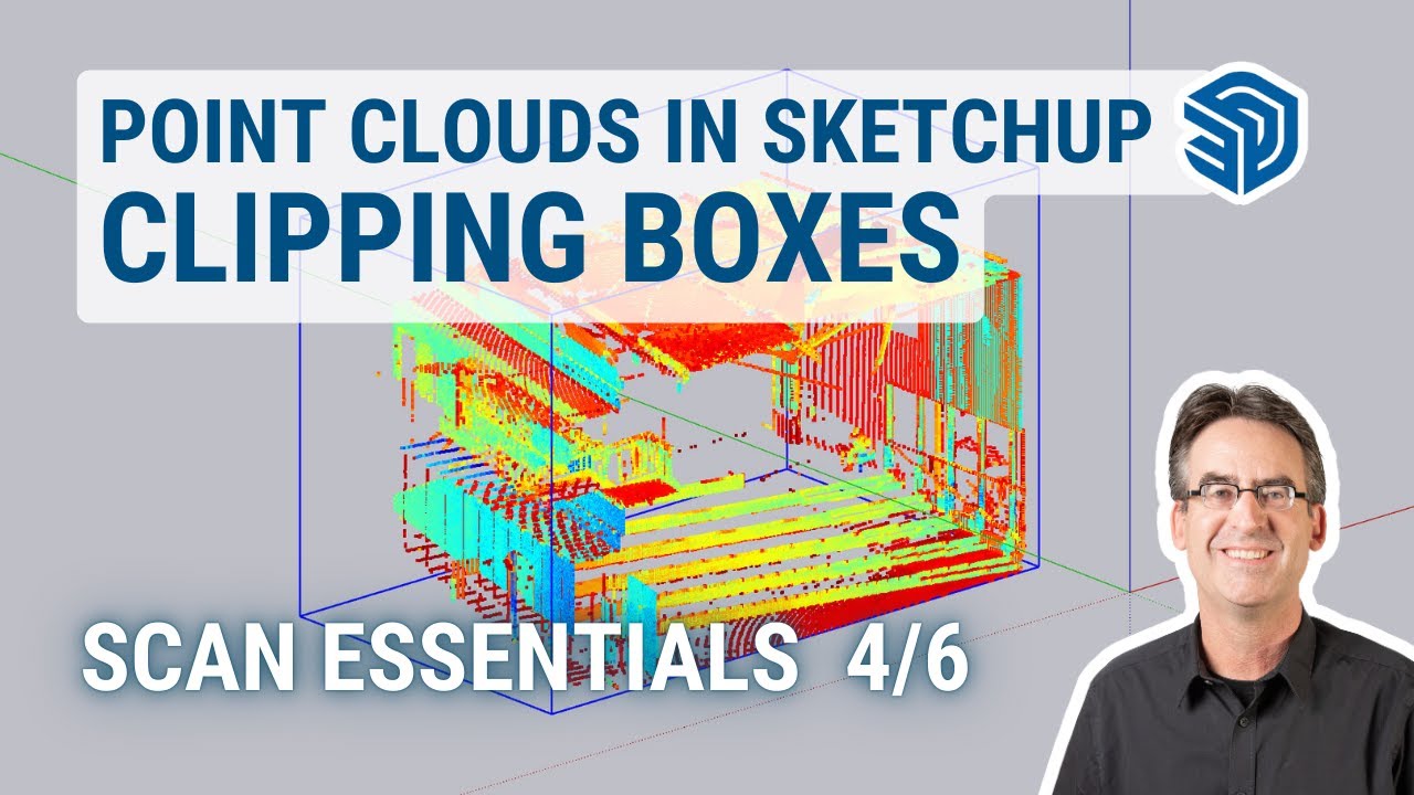 Облака точек в SketchUp: использование отсекающих рамок (видео 4/6)