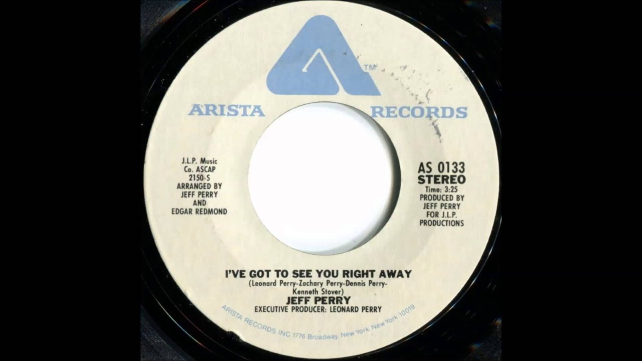 Jeff Perry - I've Got To See You Right Away