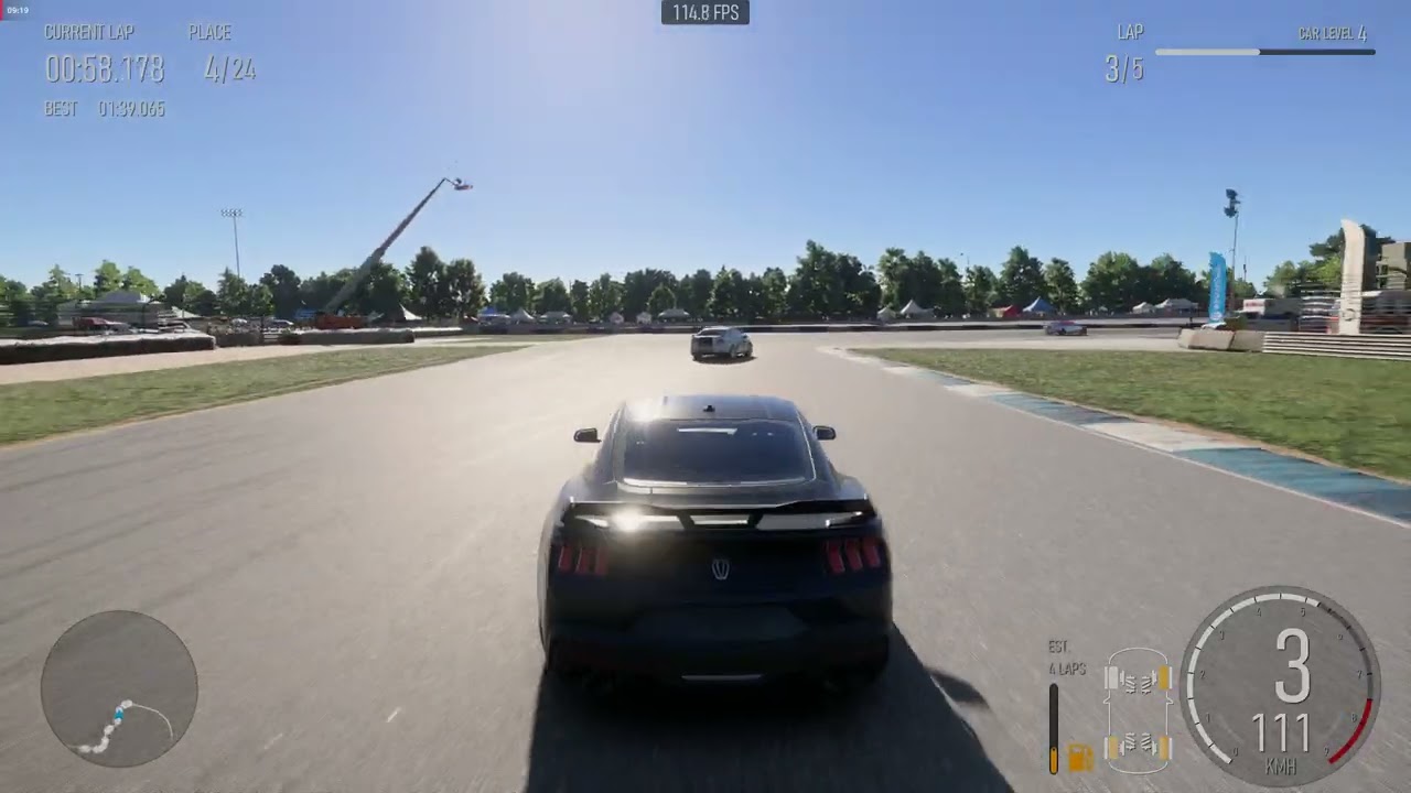 Forza Motorsport 2026 02 07 Ford Mustang 2024 Dark Horse at indianapolis 5lap AI race.Chase camera4K
