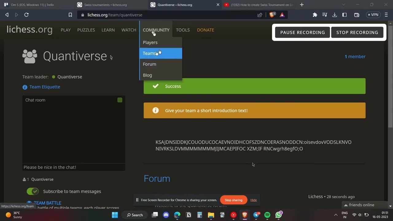 How To Create Swiss Tournament On Lichess (2023)