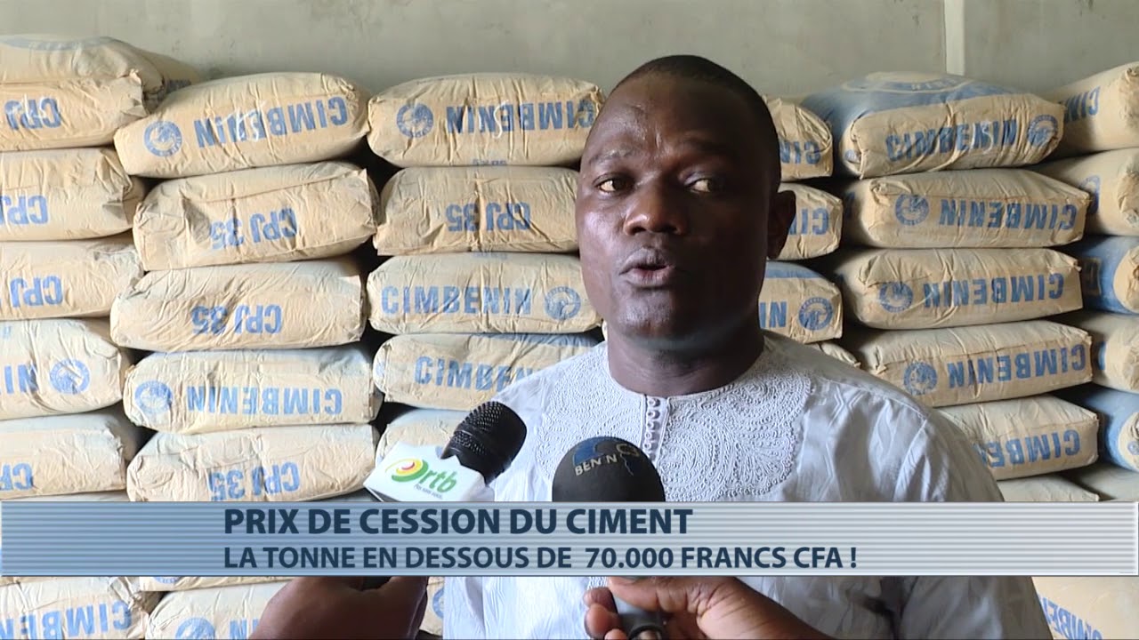 Société : constat du prix de cession de la tonne de ciment