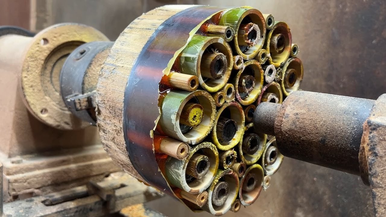 Amazing Woodturning Crazy - The Perfect Of Epoxy Resin And Bamboo Branches To Excellent Product