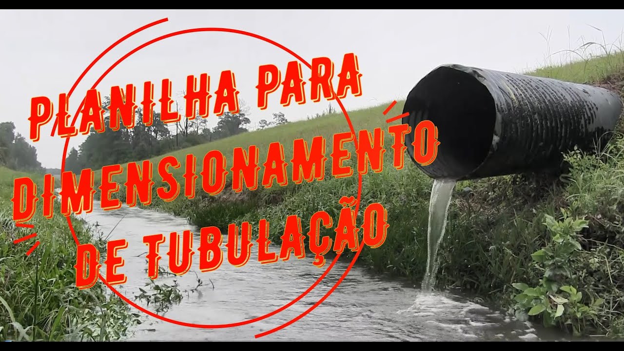 Planilha para dimensionamento de condutos circulares #manning #escoamento livre