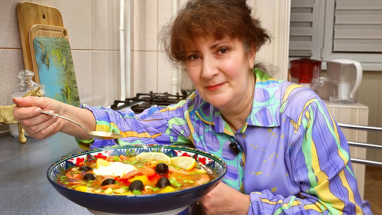 😍СОЛЯНКА Сборная Мясная !Простой и Вкусный рецепт! Готовлю за 30 минут!