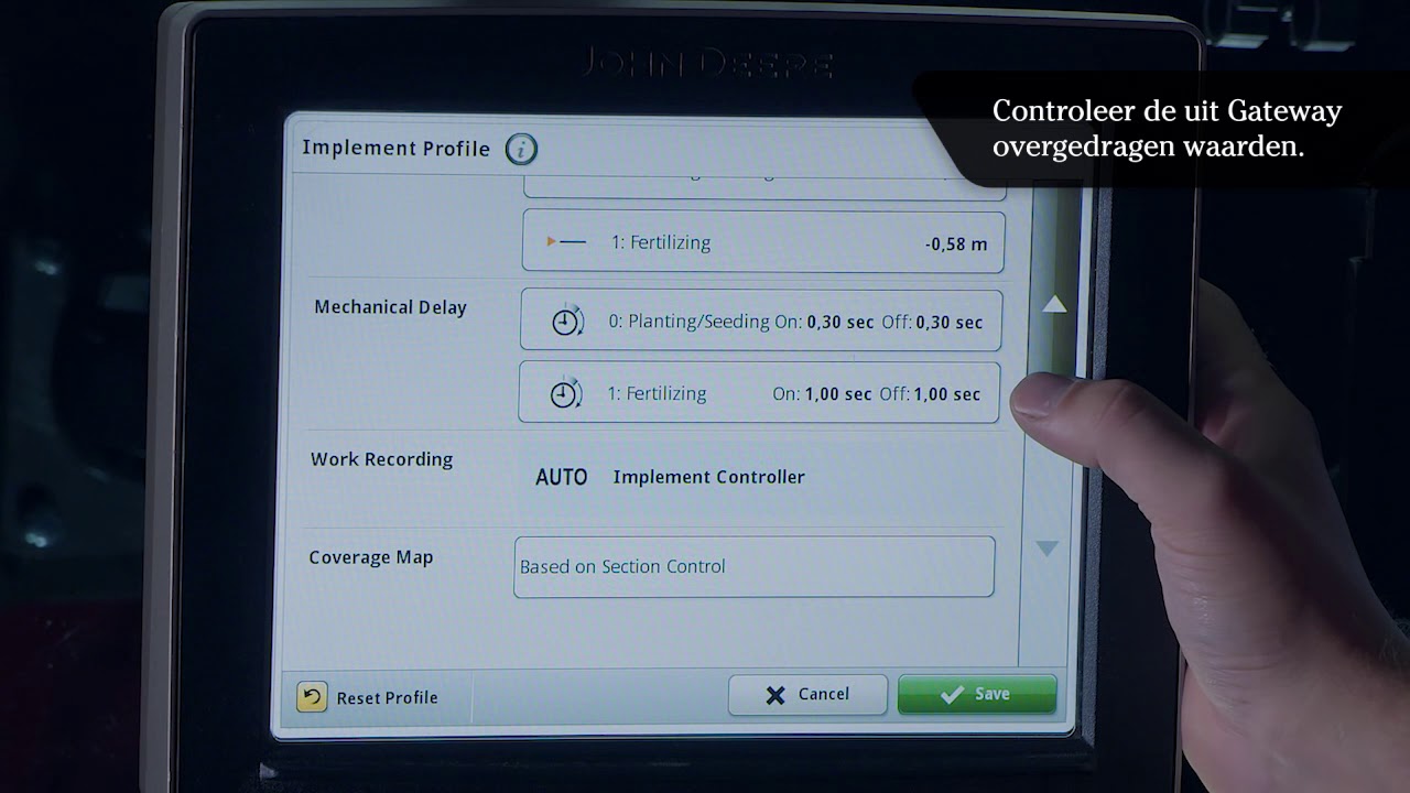 QuickStartvideo - John Deere 4600 - ISOBUS Task Control - Väderstad Tempo - Nederlands