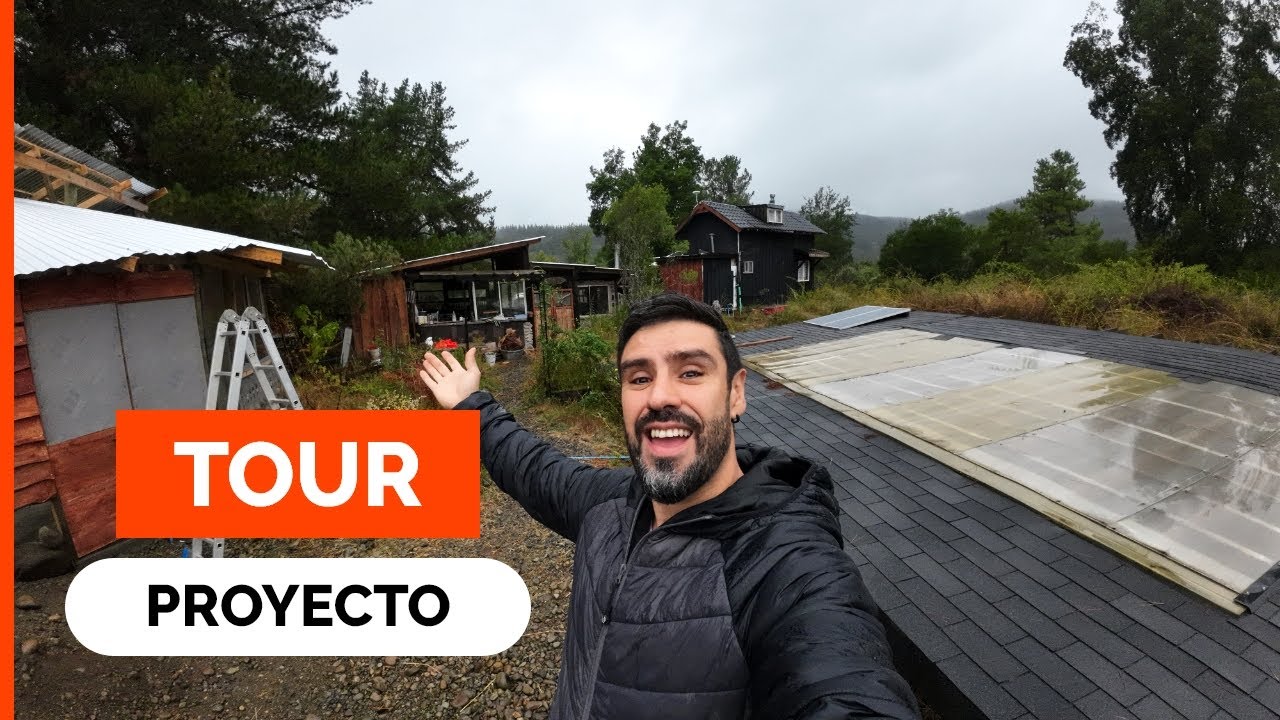 TOUR por PROYECTO AUTO SUSTENTABLE! 🌲 Tiny house, Quincho Rústico, Tinaja/Gym y Huerto Subterraneo