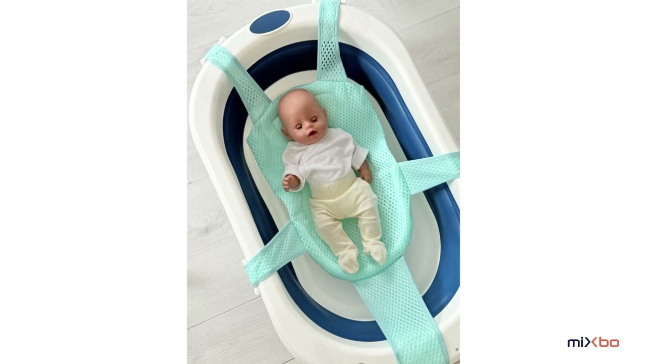 Suport Tip Hamac pentru Cădiță Bebe Turquoise 👶🛁 Baie Sigură & Confortabilă