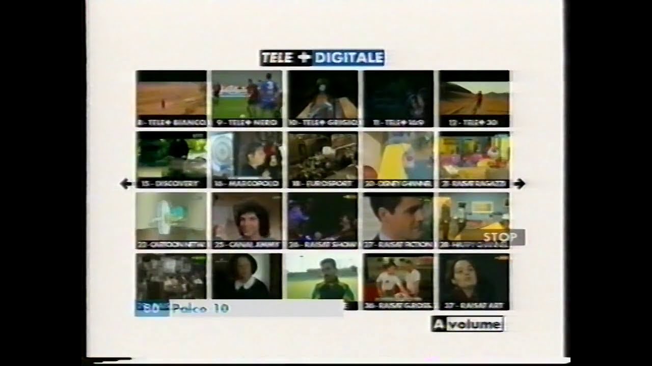 Zapping kanałów + menu dekodera (2002)