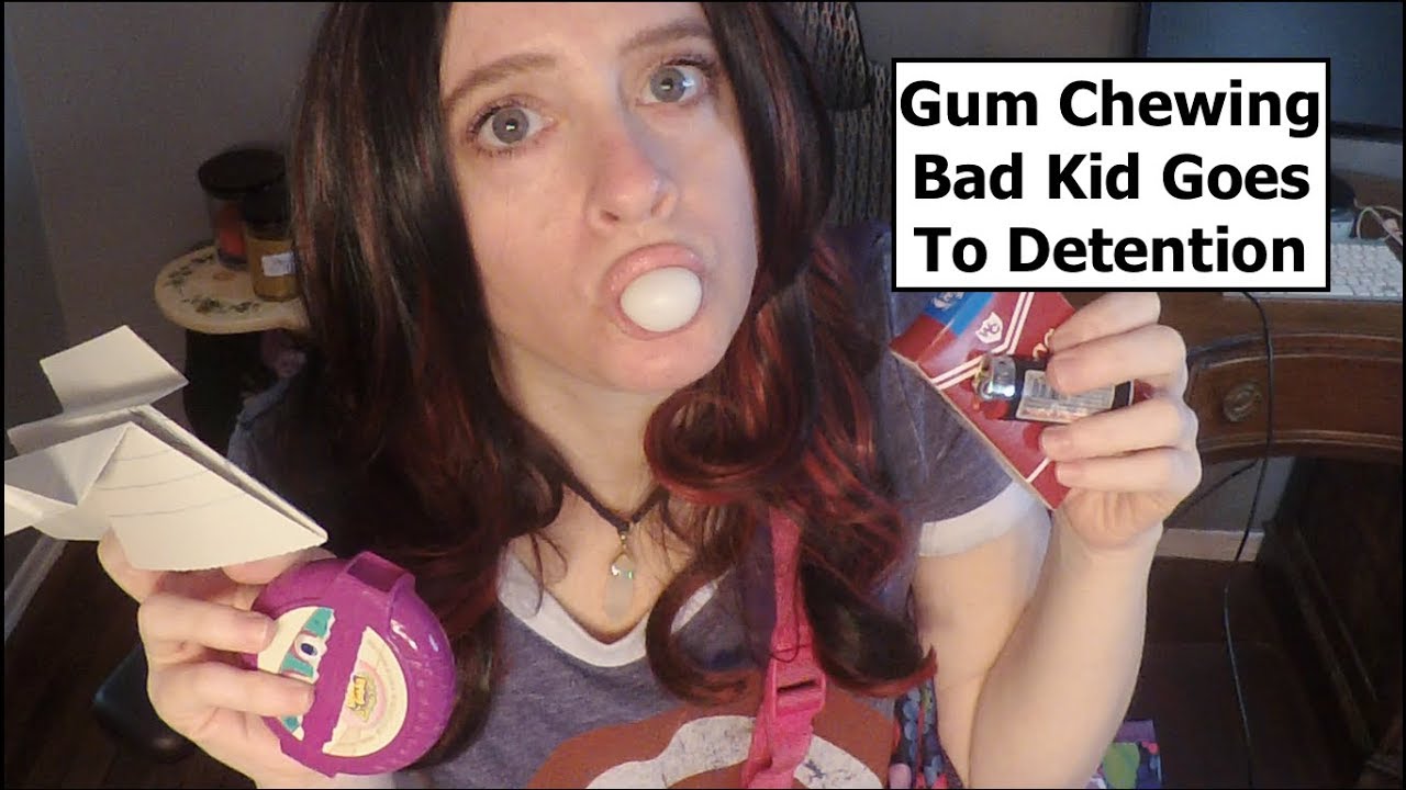[ASMR] Gum Chewing| Going to Detention| Whispered| Funny