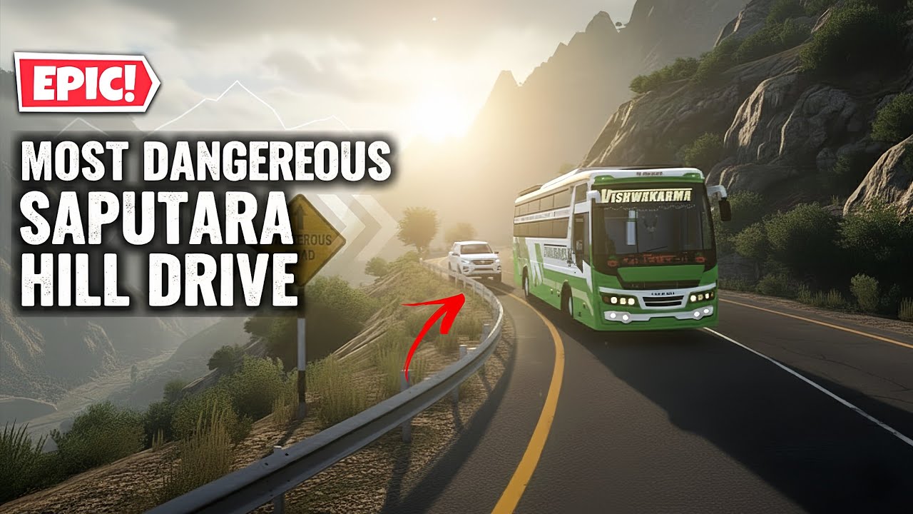 Most Dangerous Road in Gujarat! 🛣️ indian Bus vs Saputara Hills 🏔️ 