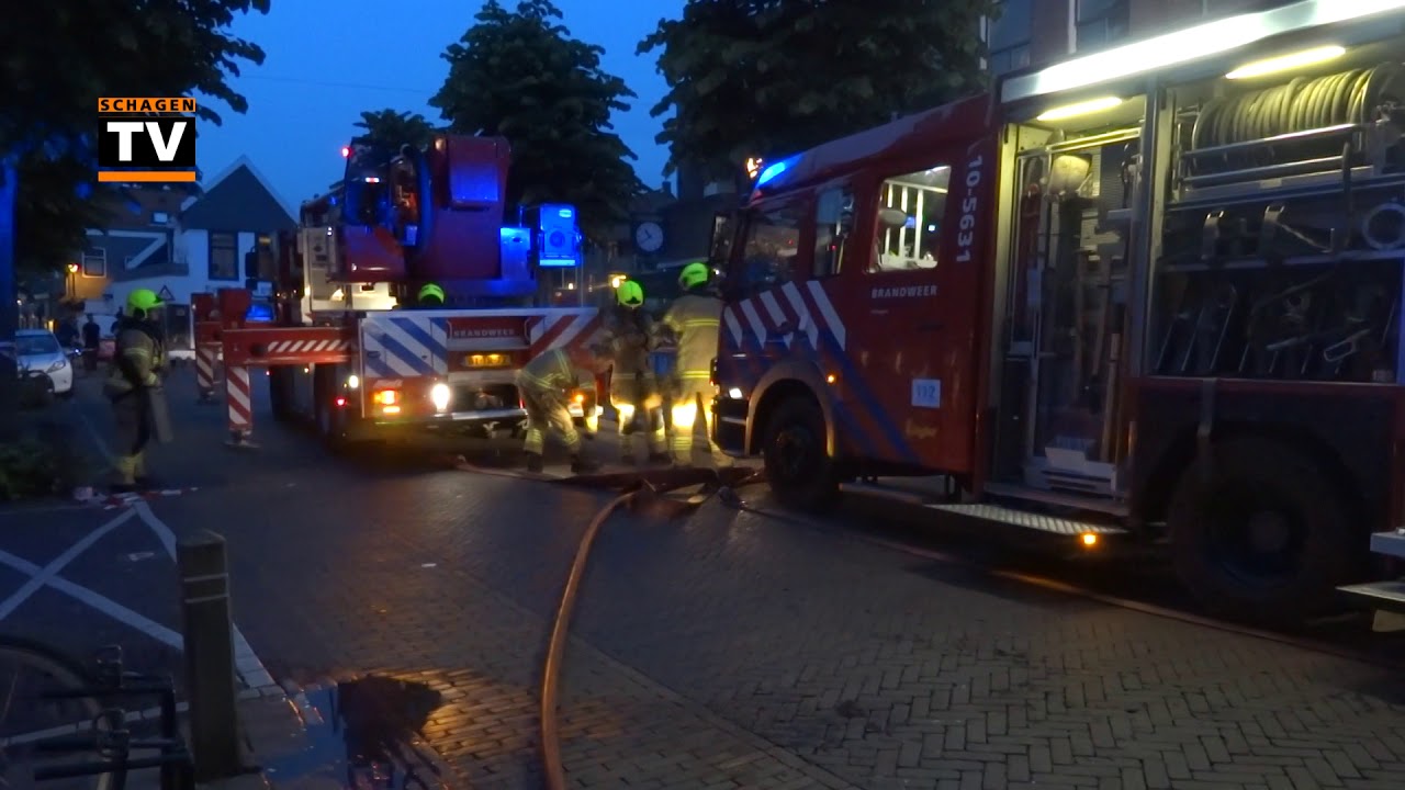 Brand bakkerij Jonker in Schagen