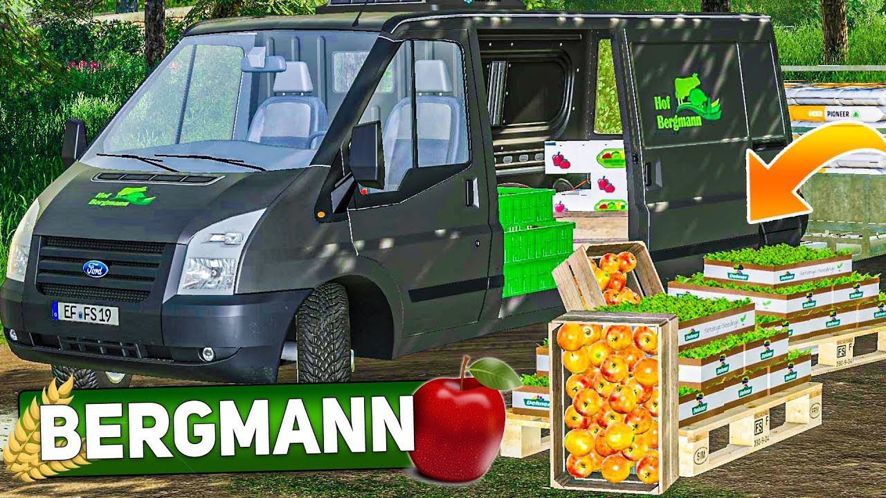 LS19 HOF BERGMANN #20: OBSTBÄUME ernten und Salat anpflanzen! | LANDWIRTSCHAFTS SIMULATOR 19