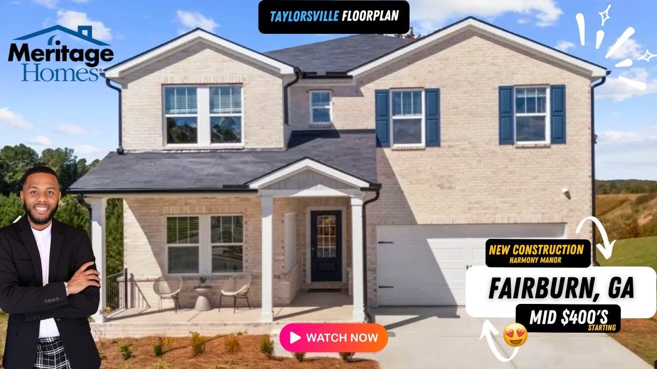 Harmony Manor, Fairburn – Taylorsville Model Home Tour by Meritage Homes