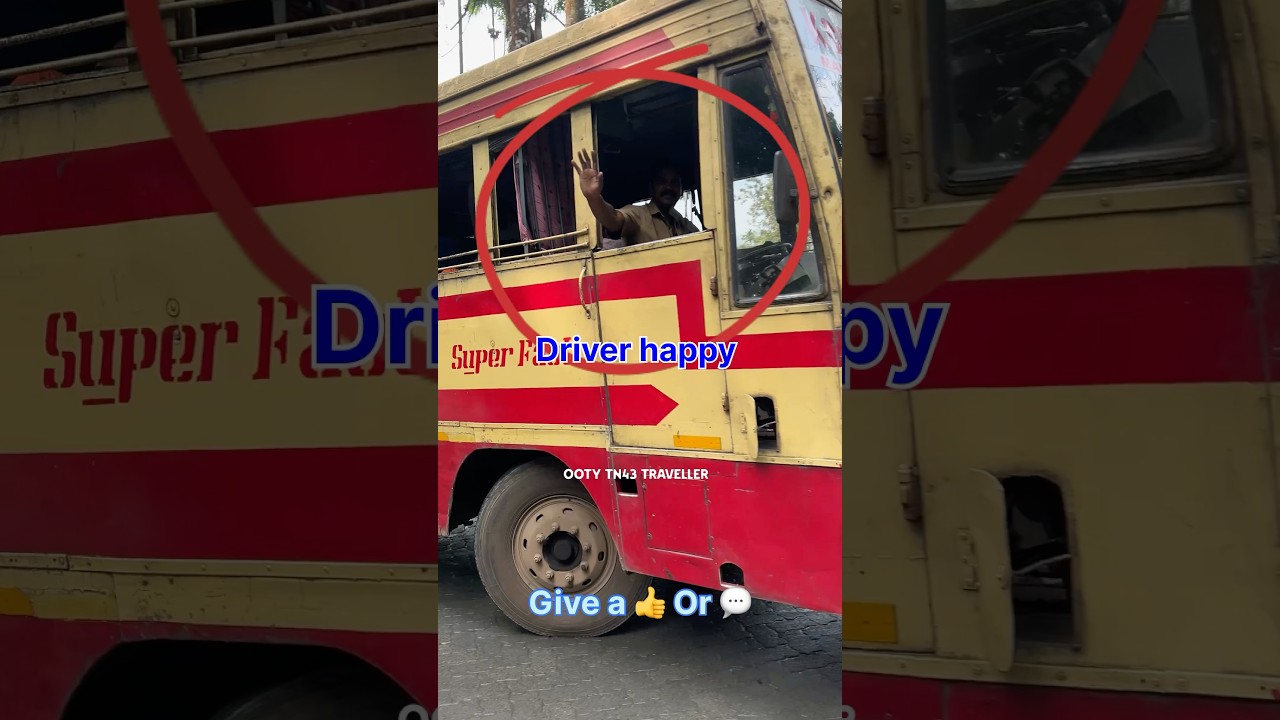 KSRTC Bus Driver Waves & Lights in Sharp Ghat Curve | Real Road Vibes #shorts