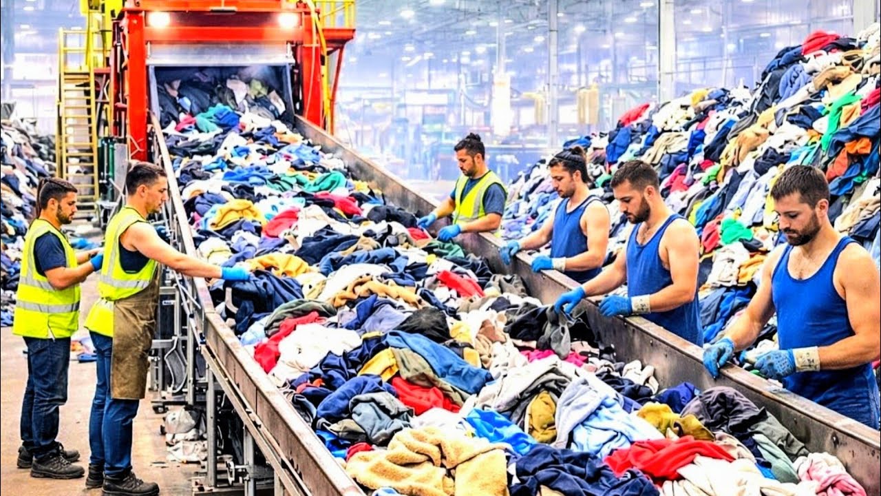 Top 6 INSANE Waste Clothes Pieces Recycling & Manufacturing Factory Process Videos | How it's Made