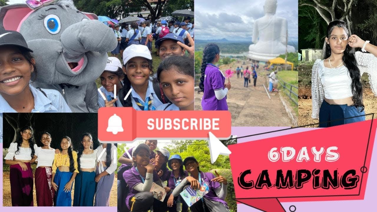 යාලුවෝ එක්ක දවස් 6ක Camp Vlog එකක්.. 😌💗🥹Ceylona International Camp🧐💓  #camping #girlguide #ceylona