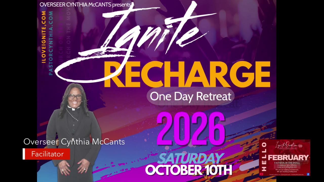 Faithful in small things - ignite your day in the word with Pastor Cynthia McCants