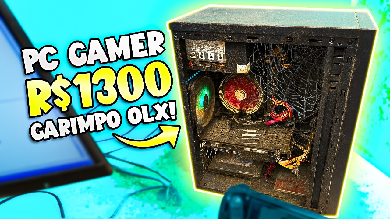 Comprei um PC GAMER por R$1300 na OLX… e ele veio IMUNDO! (GARIMPO)