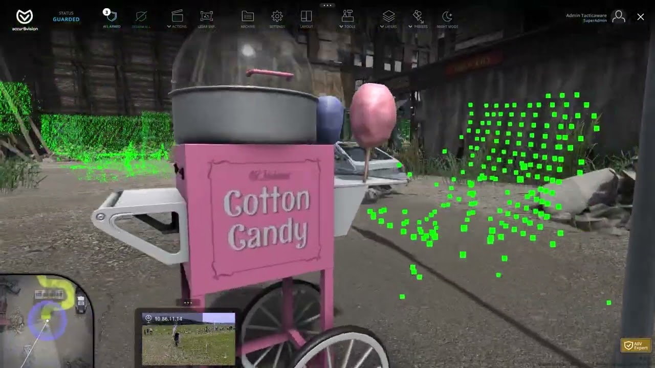Virtual maze in Accur8vision