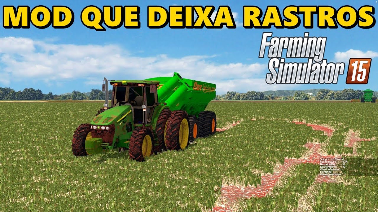 FS15 - MOD QUE AMASSA A CULTURA E DEIXA RASTROS NA ROÇA - FAZENDA ALVORADA | FARMING SIMULATOR 15