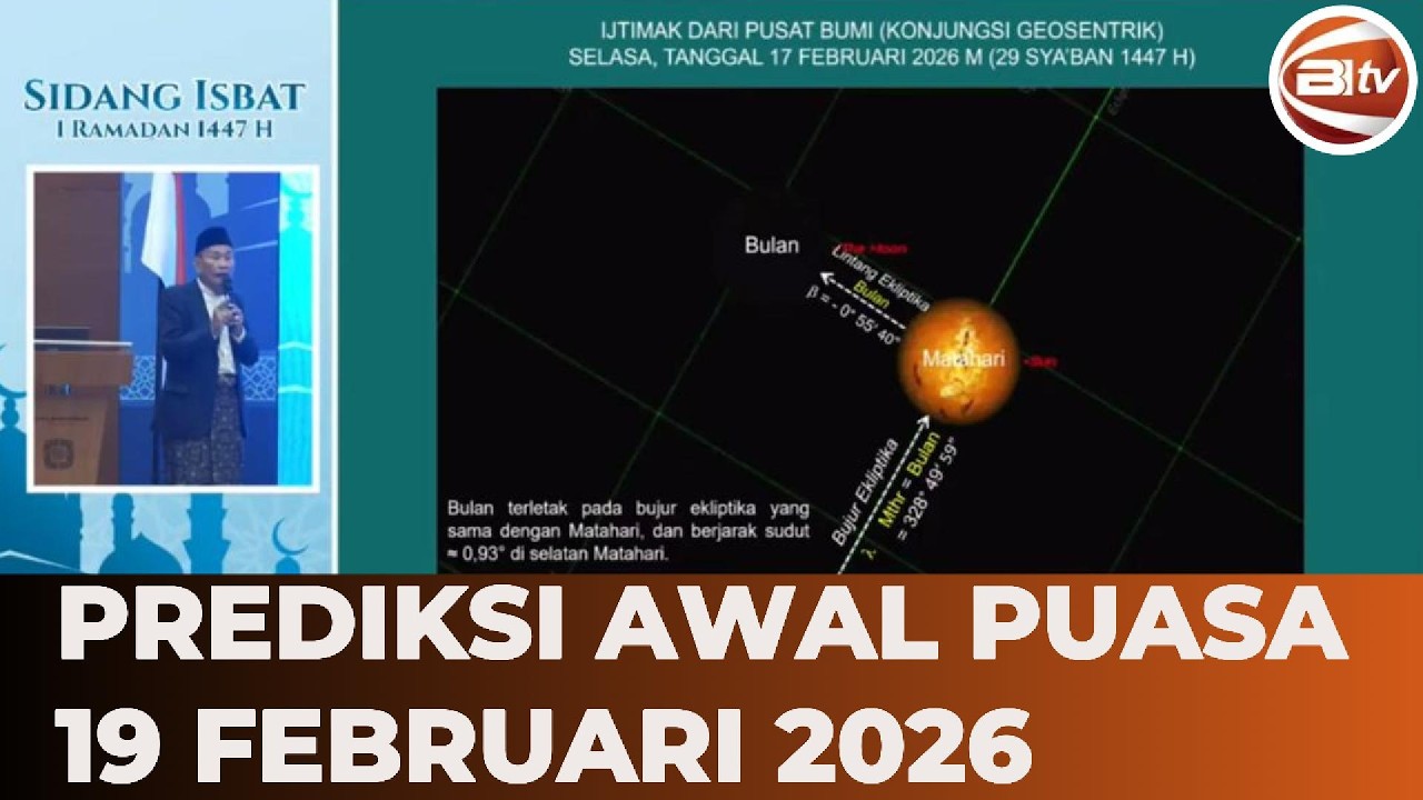 [FULL] Posisi Hilal Jadi Penentu, Tim Hisab Kemenag Prediksi Awal Puasa 19 Februari 2026