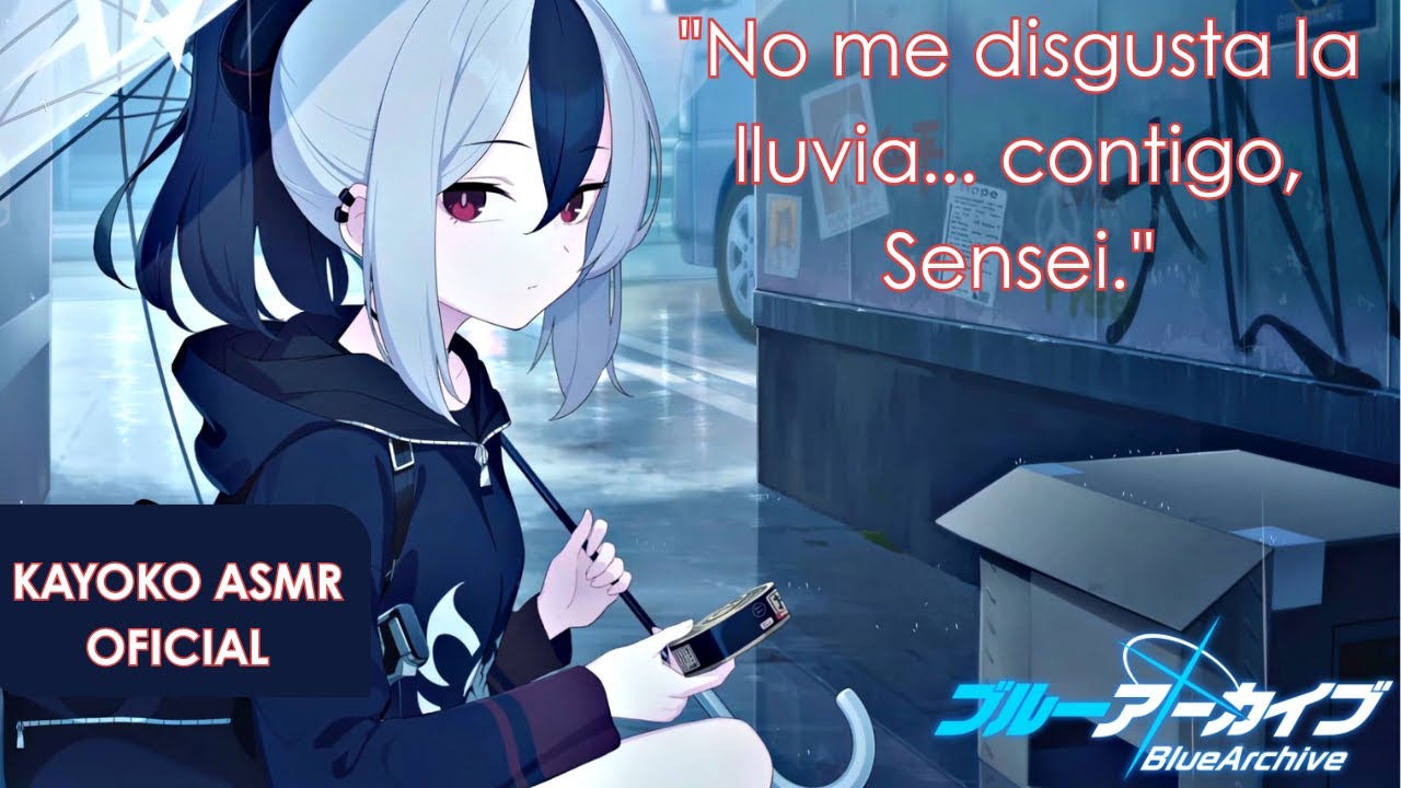 [BLUE ARCHIVE] [OFICIAL] Kayoko y sensei bajo la lluvia [Seiyuu original] [ESPAÑOL]