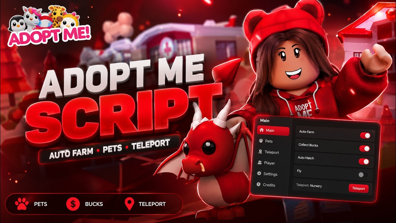 New Adopt Me Script 2026 - Auto Farm + Pets - Free Roblox Hack GUI
