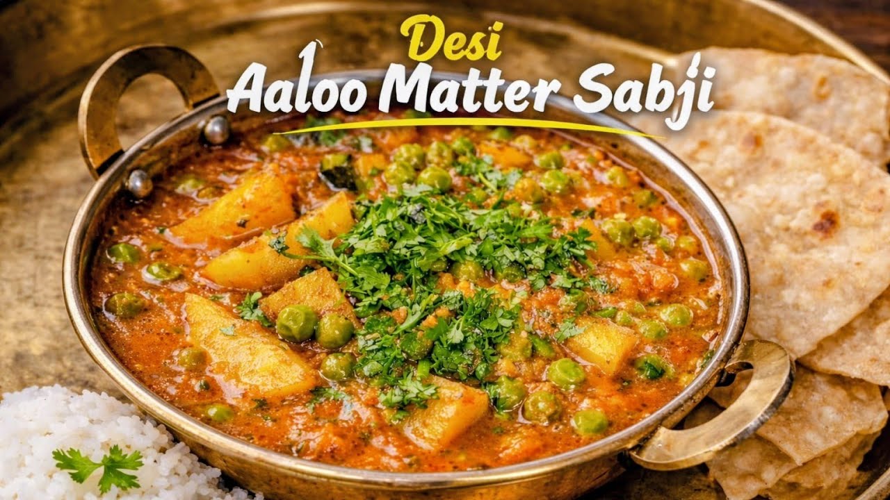 Maa Ke Haath Jaisi Aalu Matar Sabzi ❤️Simple Aalu Matar Sabzi –🔥