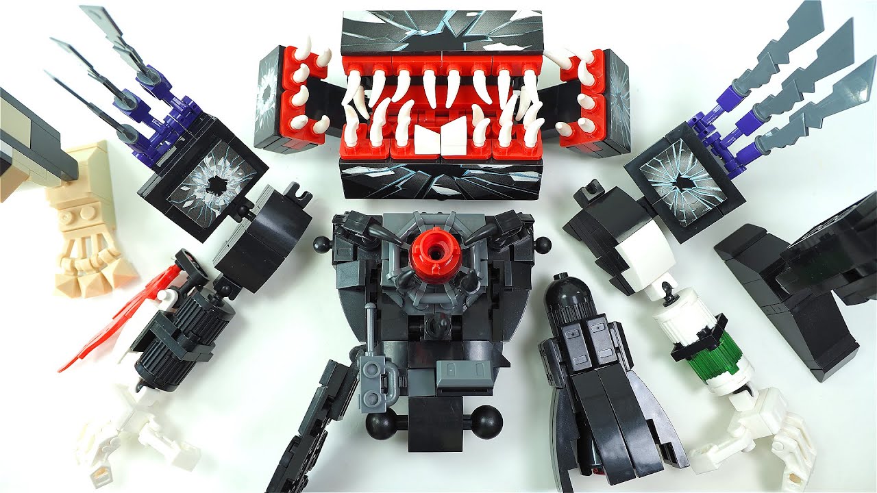 LEGO Skibidi Toilet Zombie Universe | Zombie Titan Tv Man Unofficial Lego Figure