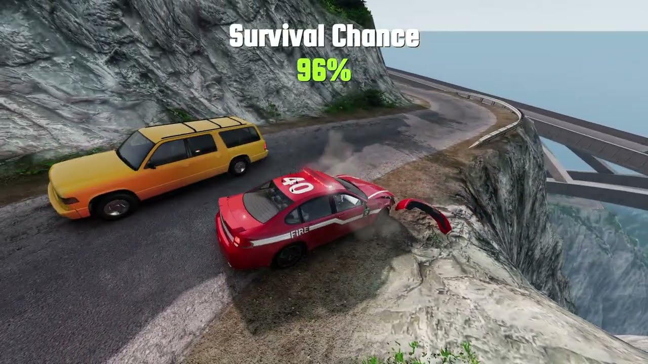 BeamNG Drive | Heavy Truck Downhill Brake Test Simulation