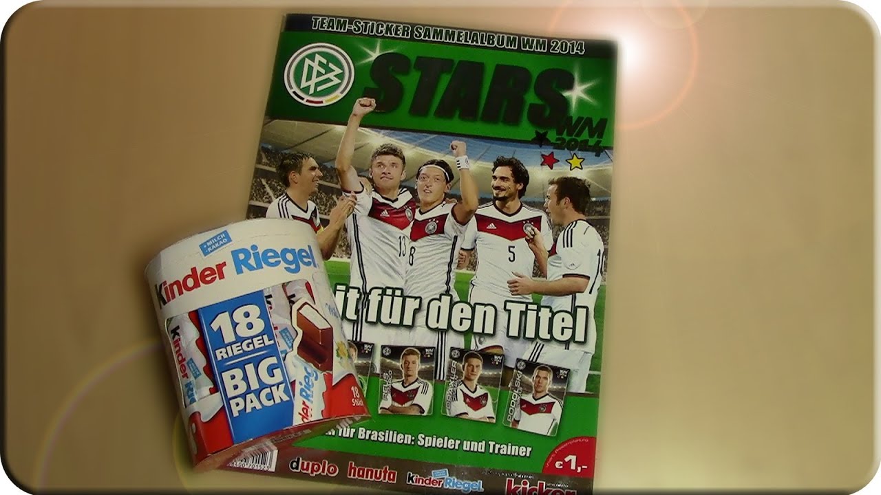 WM2014 Team Sticker Sammelalbum DFB Stars FERRERO