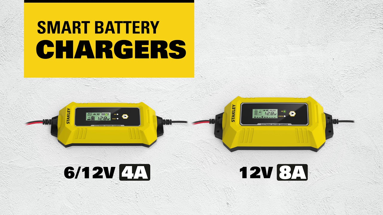 How to use your Stanley 12V automotive smart battery charger 8Amp