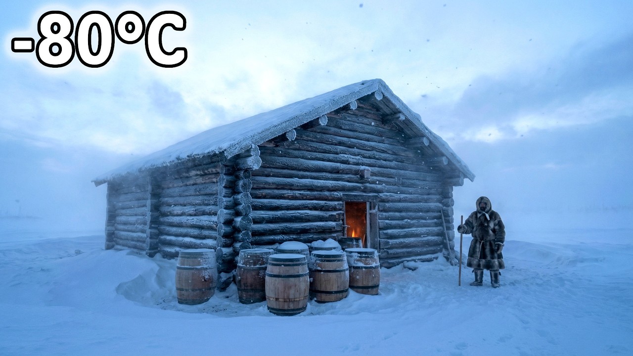 Alone at -80°C: I Built a Log Cabin and Handmade Wine Barrels (Cozy Bacon & Wine)