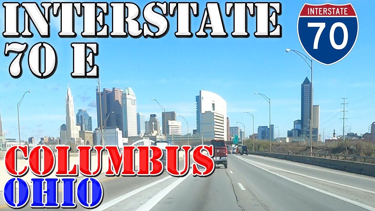 I-70 East - Columbus - Ohio - 4K Highway Drive