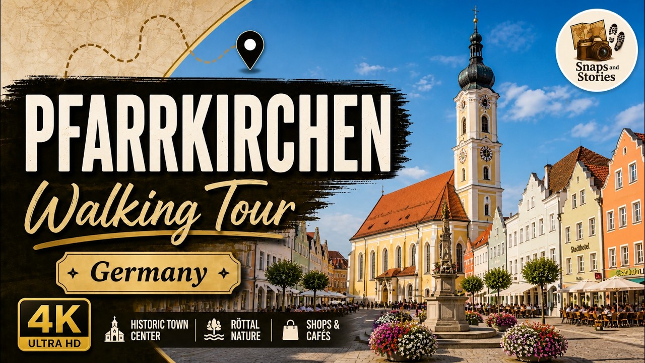 Pfarrkirchen Walking Tour 4K — Discover Charming Bavarian Town Streets!