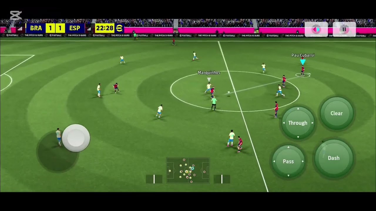 Esp 2 - brz 2 great a goal 👏 👌 bY yamel🫢EFOOTBALL MOBILE GAME
