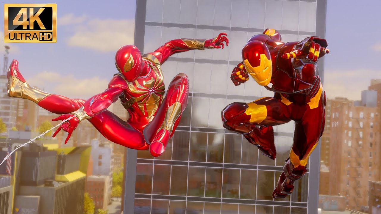 Iron Man & Iron Spider Duo vs. Sandman | Marvel's Spider-Man 2 (4K60FPS HDR) Gameplay
