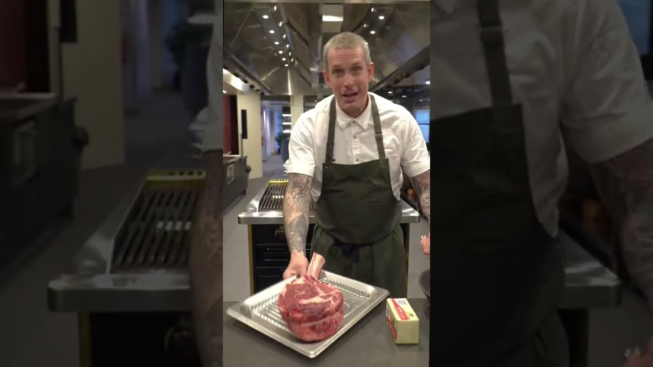 Tomahawk cooked in butter 🧈 ￼