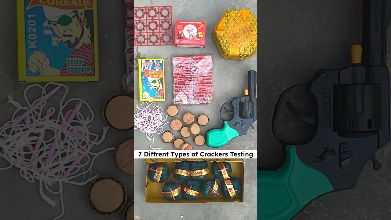 7 Different Types Crackers Testing | Diwali 2025 #crackers #shorts #shortsfeed #diwali  #experiment