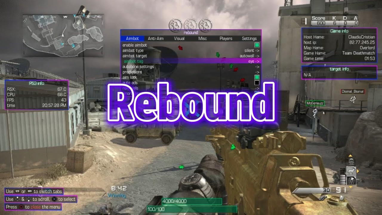 COD Ghosts [1.16] Rebound Non-Host Menu CFW/HEN