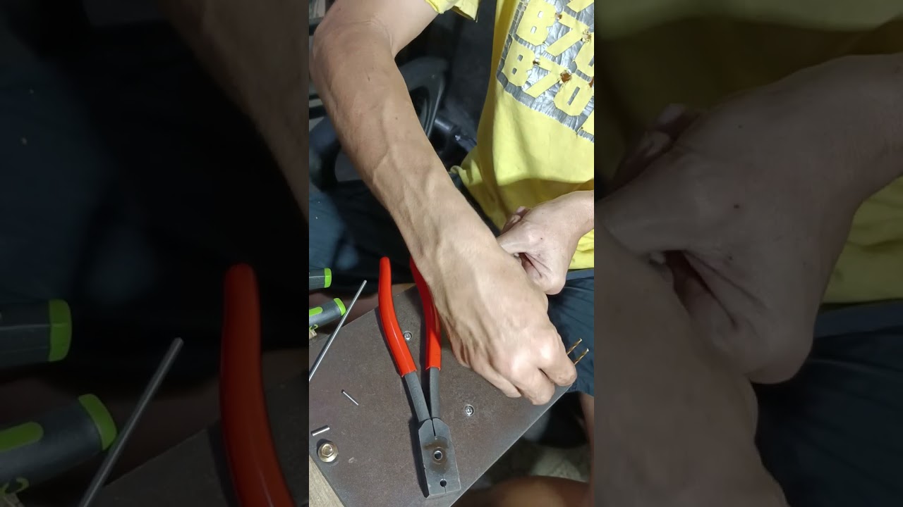 cara tekuk kawat metal jig