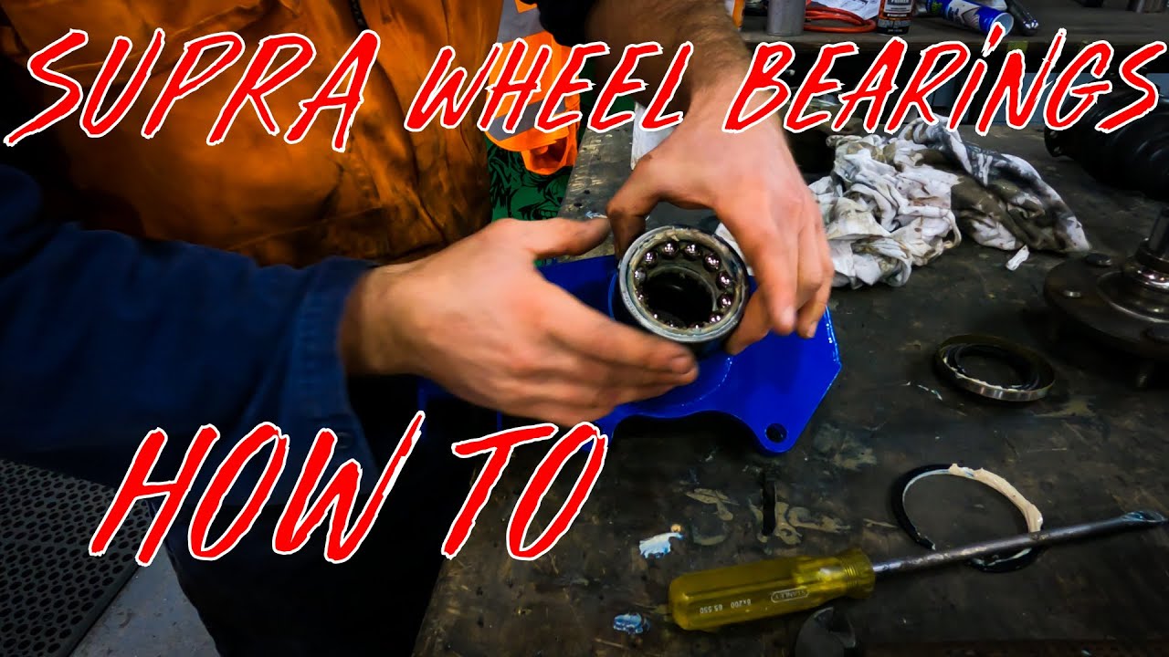 How to change front wheel bearings on a Toyota Supra - JZA80