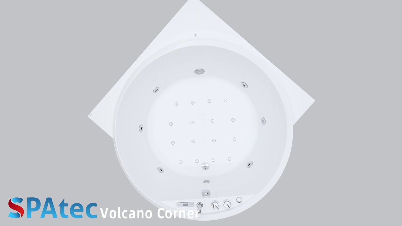 Spatec Volcano Corner  Hydromassage Bathtub