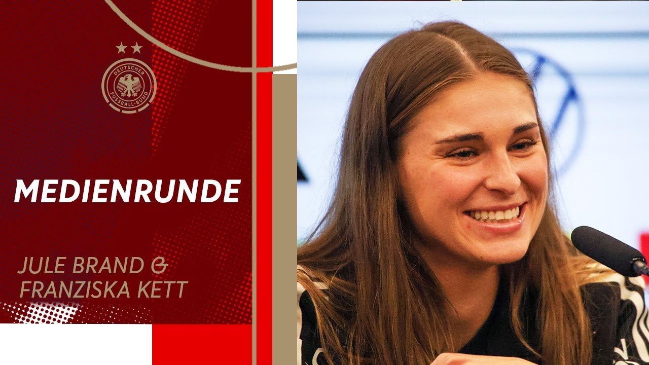 Medienrunde mit Jule Brand & Franziska Kett vor dem Nations League Finale gegen Spanien