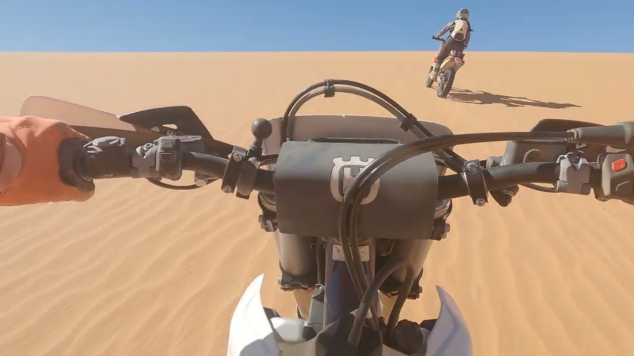 Following Margaux Miserez across the Algerian dunes of Tadrart near the border with Libya.