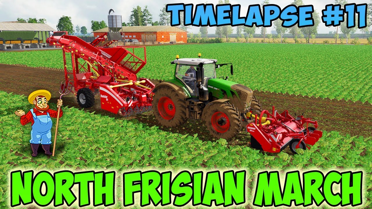 Farming simulator 17 North Frisian March Map v 1 9 Timelapse ep#11