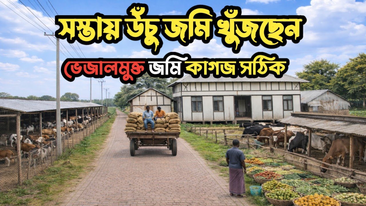 সস্তায় উচু জমি খুঁজছেন স্বপ্ন খামার বাড়ি করার জন্য ভেজালমুক্ত জমি কাগজপত্র সঠিক ভিডিওটি দেখুন! 