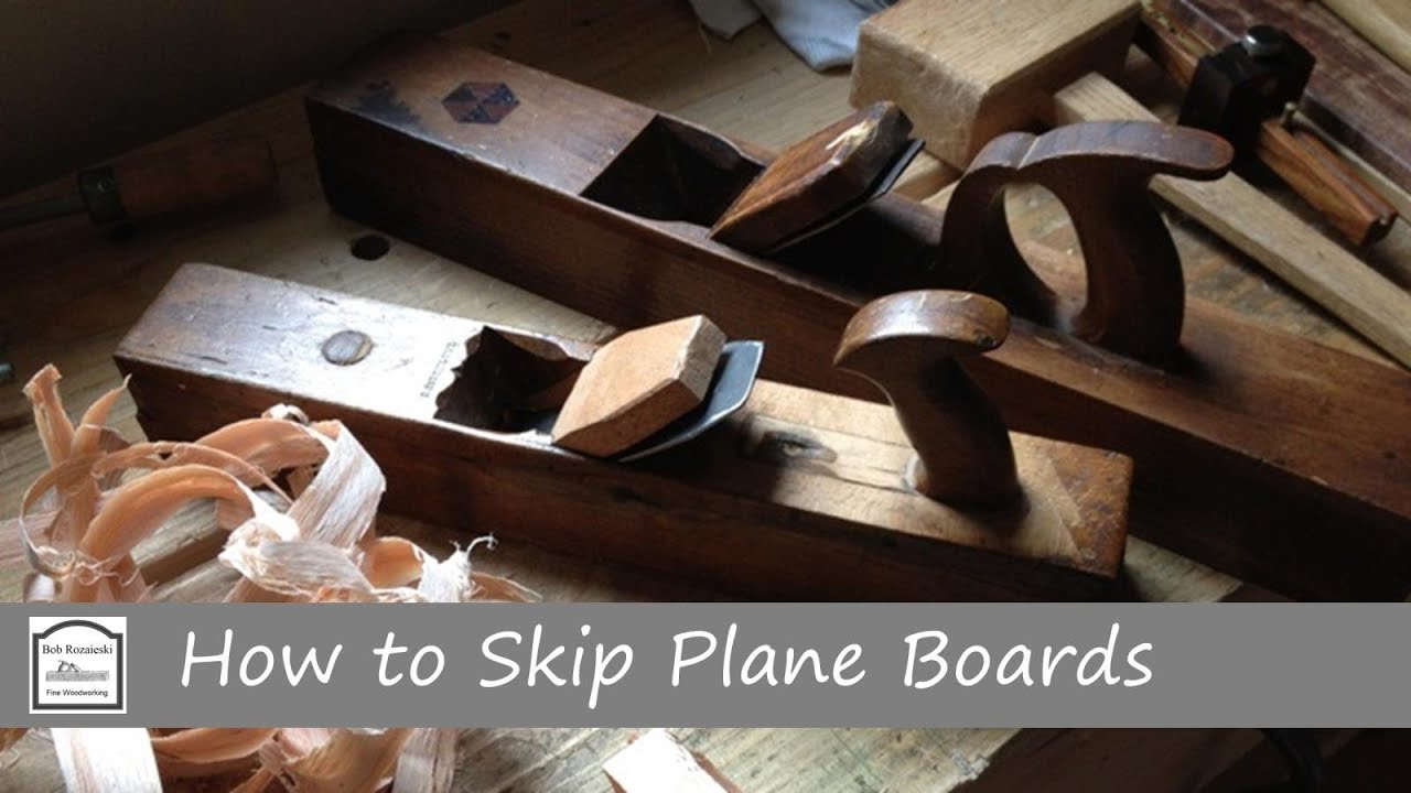 Skip Planing Lumber - Hand Tool Woodworking