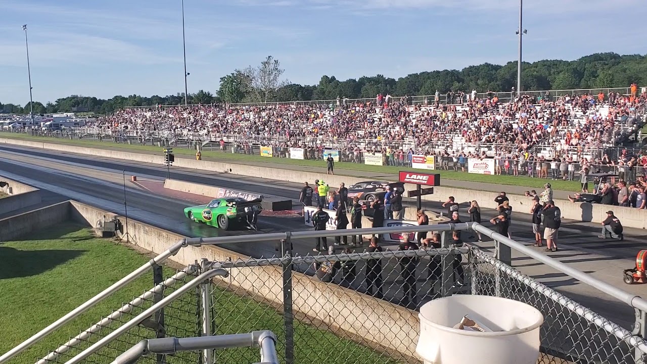 Nitro funny car blows up US131 motorsports park